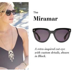 Stella & Dot Miramar Sunglasses Black